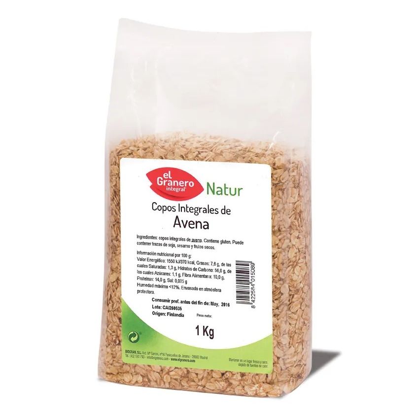 Granero Copos Avena Integrales 1 Kg