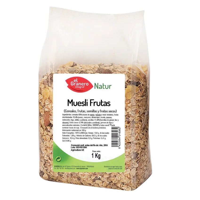 Granero Muesli 10 Frutas 1 Kg