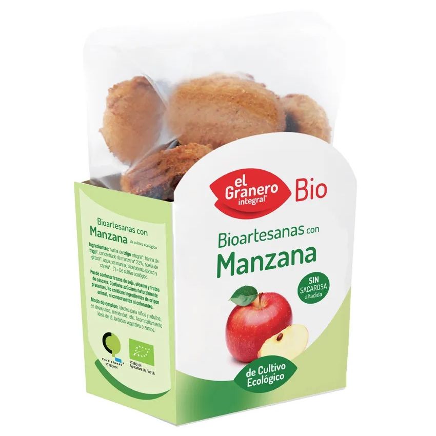Granero Galletas Artesanas Con Manzana Bio 250G