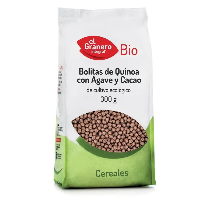 Granero Bolitas De Quinoa Con Agave Y Cacao Bio 300G
