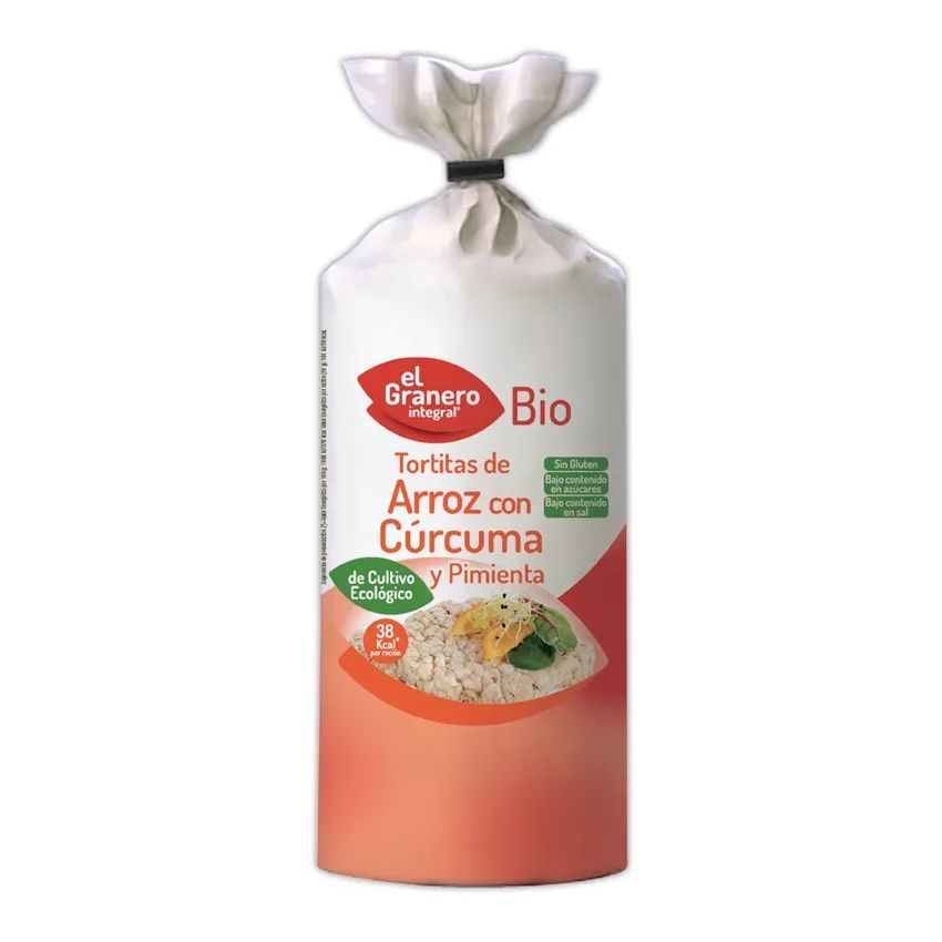 Granero Tortitas De Arroz Con Curcuma Y Pimienta Bio 115G