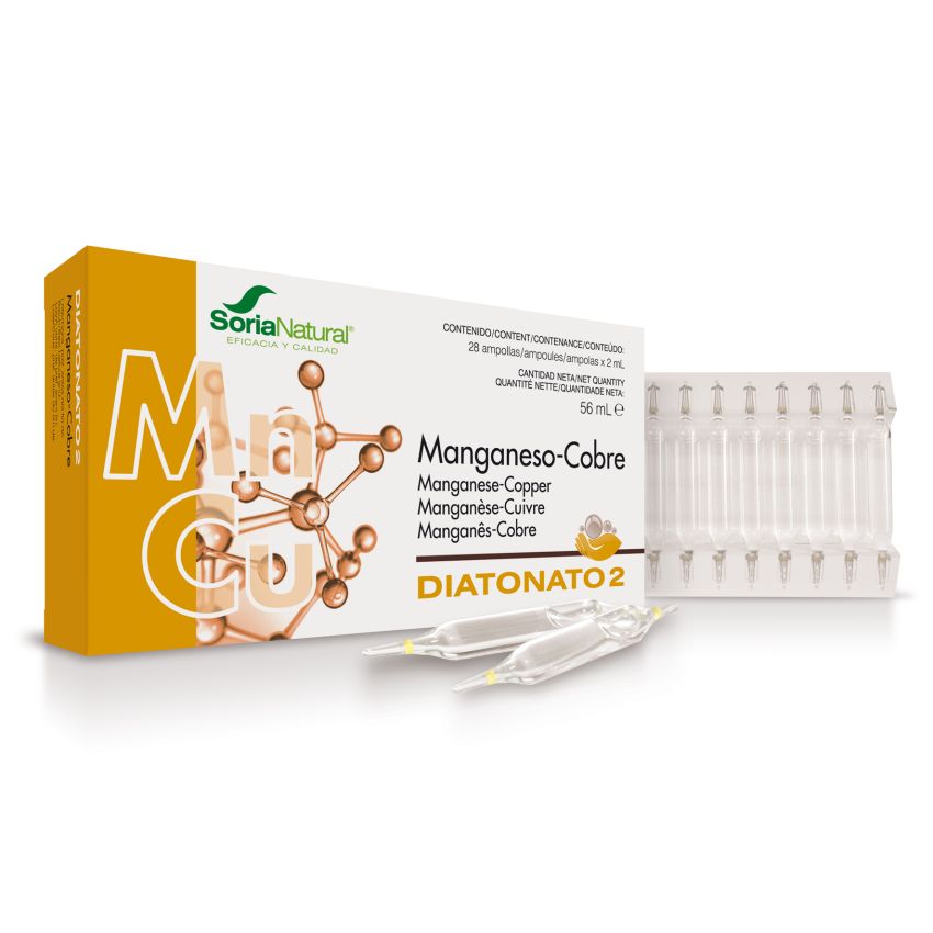 Soria Diatonato 2 Mangan-Cobre 28 Ampollas X 2Ml