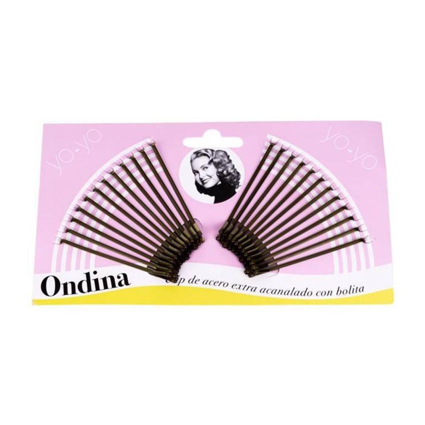 Eurostil Ondina Clips Bronce Pack 12Un