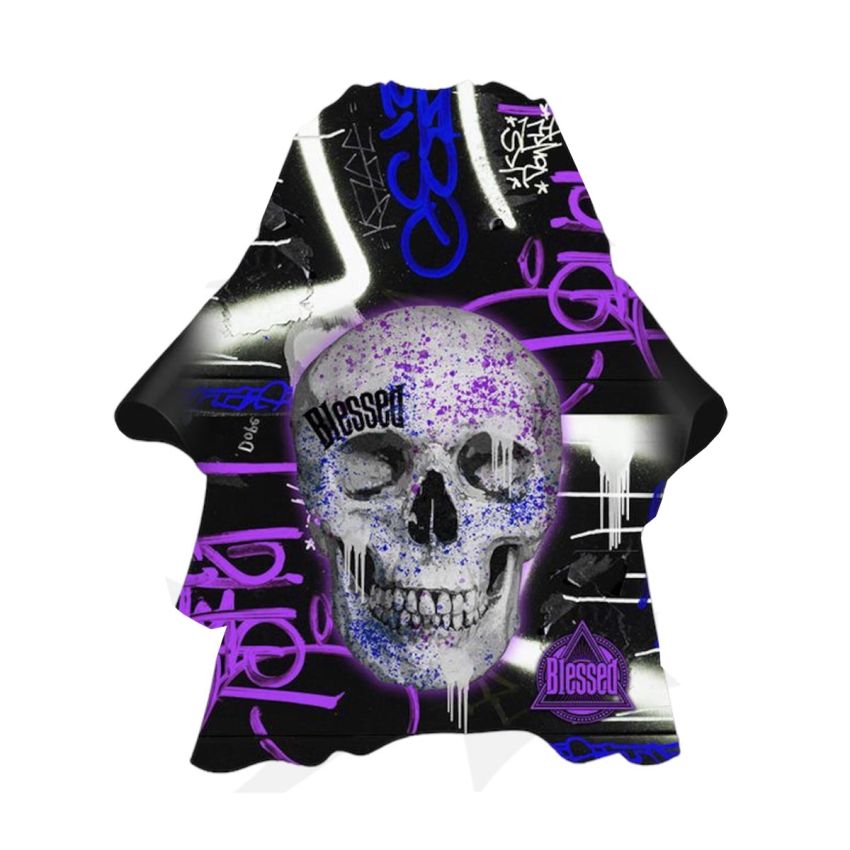 Eurostil Purple Skull Capa Con Cuello De Neopreno 1Un