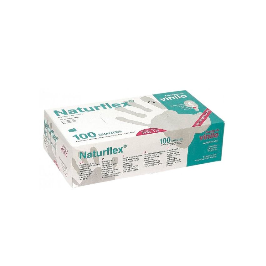 Naturflex Gants En Vinyle Taille Moyenne 100U