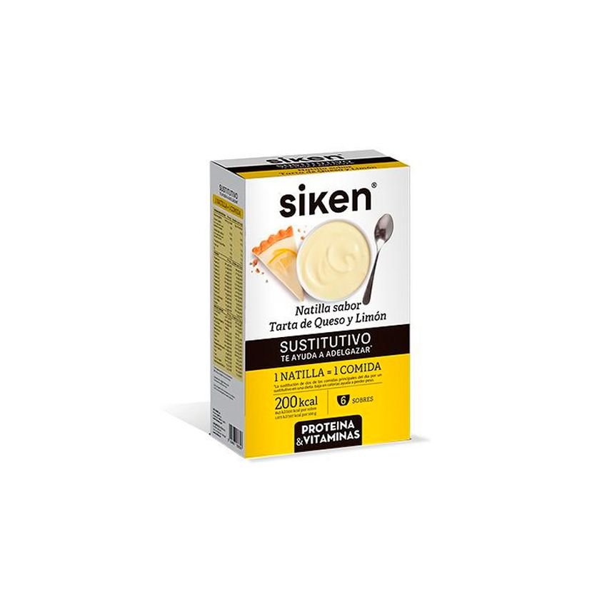 Siken Substitut De Crème Pâtissière Au Gâteau Au Fromage Au Citron 6 Sachets X50G