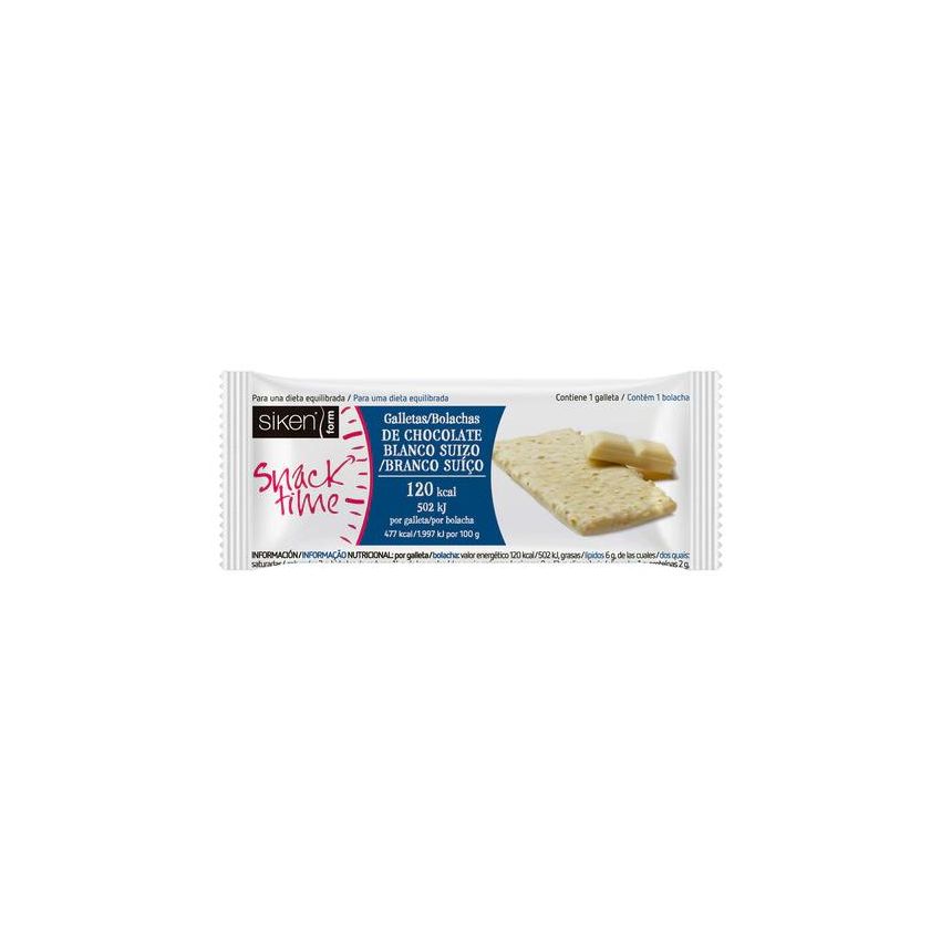 3X Siken Snack Time White Chocolate Biscuit 25G