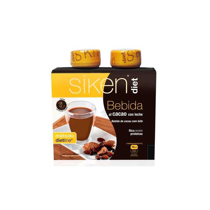 Siken Sikendiet Cacao Botella 2 Unidades