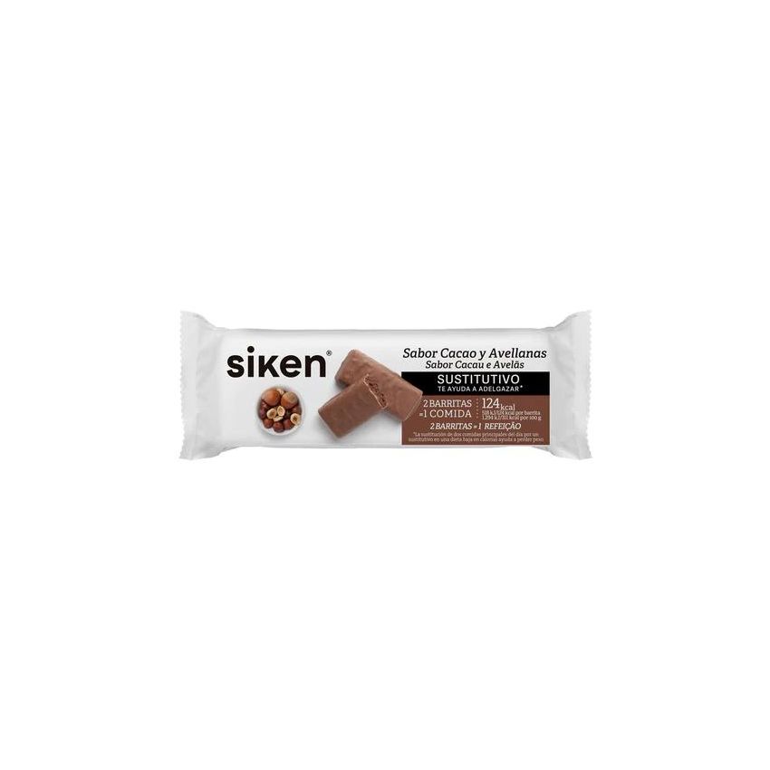 2X Siken Barre De Cacao Noisette 44G