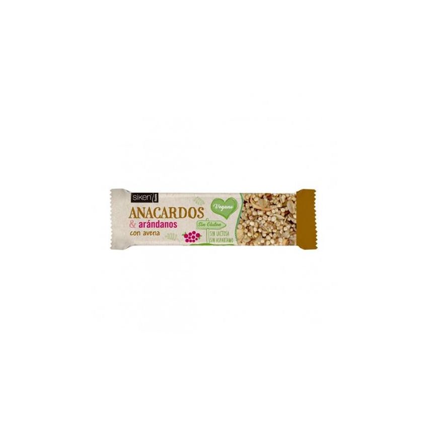 Siken Snack Barrita Anacardo-Arandano 36G