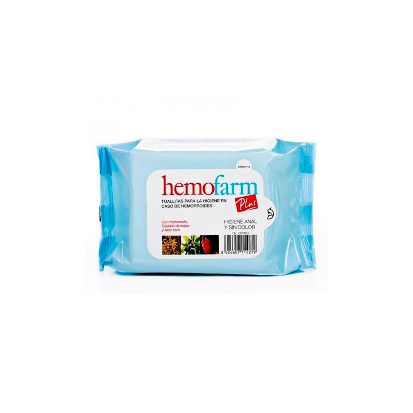Hemofarm Plus Lingettes Humides 20 Enveloppes
