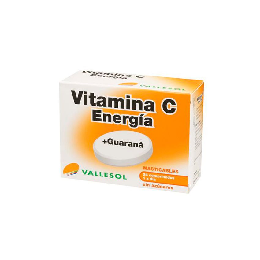 Vallesol Vitamin C + Guarana 24 Tablets