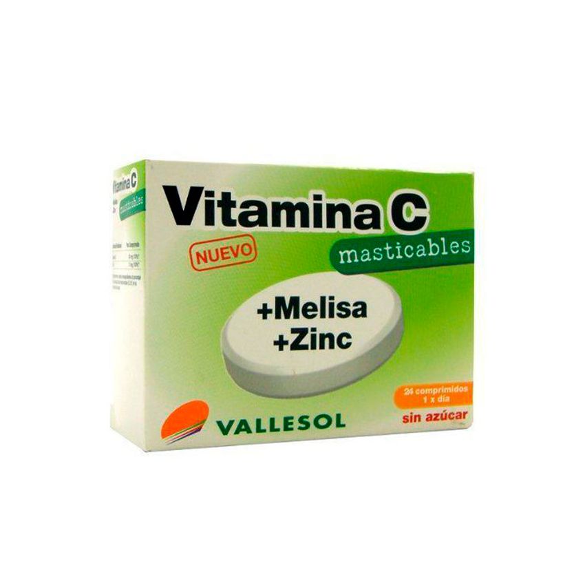 Vallesol Vitamin C +Lemon Balm +Zinc 24 Tablets