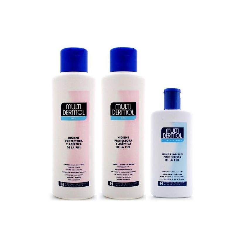 Multidermol Gel 2X 750Ml Lait Hydratant 250Ml