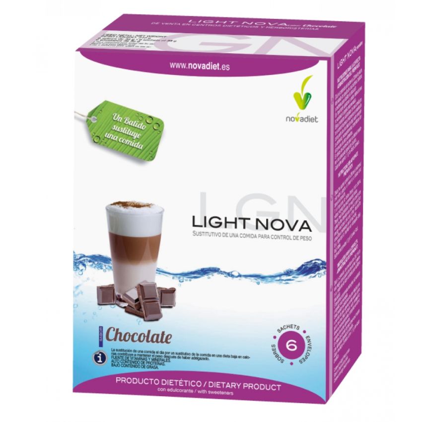 Novadiet Light Nova Chocolate 6 Sobres