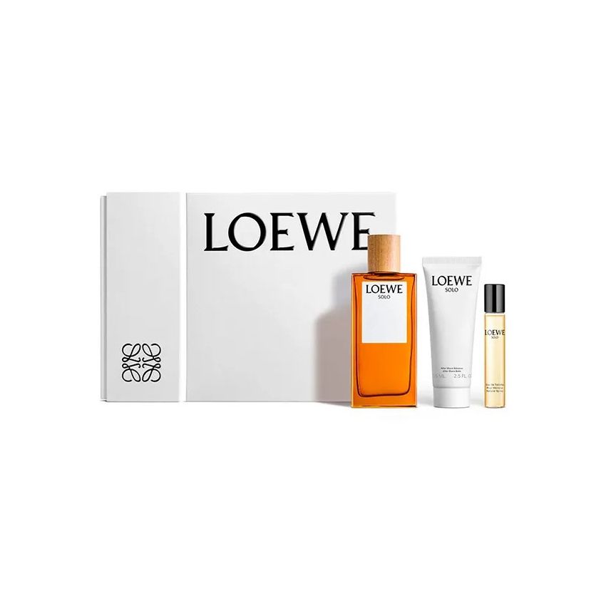 Loewe Solo Eau Toilette 100Ml Balsamo Despues Del Afeitado 75Ml Spray 10Ml