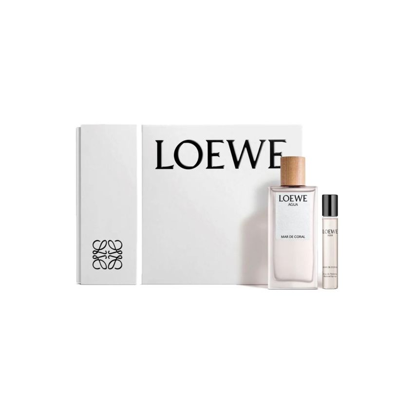 Set Agua Loewe Mar De Coral Edt 150Ml Mini 20Ml