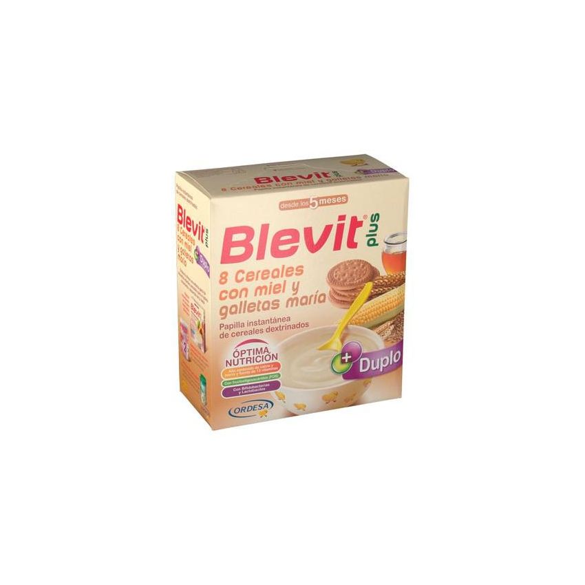 Ordesa Blevit Plus Duplo 8 Cereales, Miel Y Galleta María 300G X2