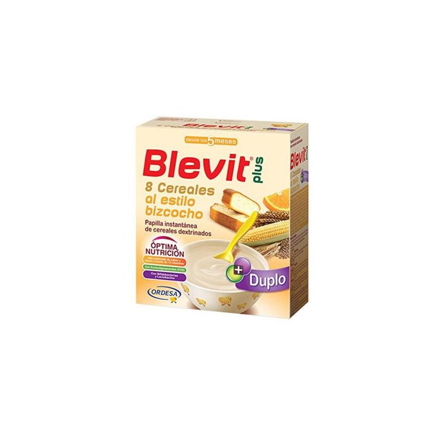 Ordesa Blevit Duplo Aux Céréales Papilla Plus 8 Avec Gâteau Et Orange