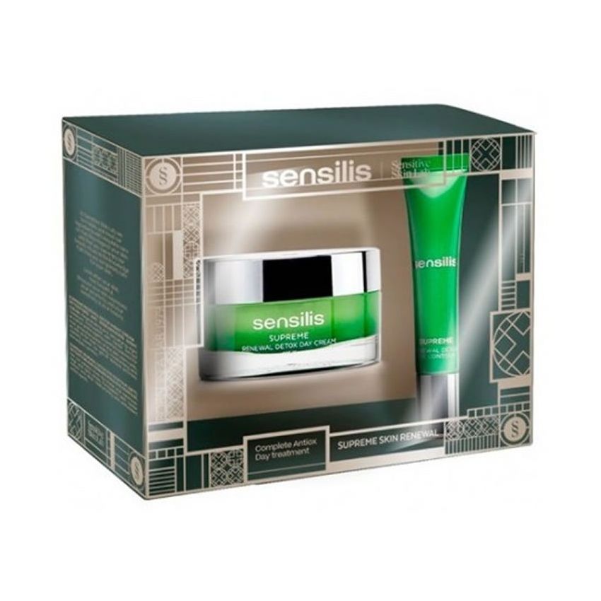 Sensilis Coffret Supreme Renewal Detox Crème De Jour 50Ml + Contour Des Yeux 15Ml