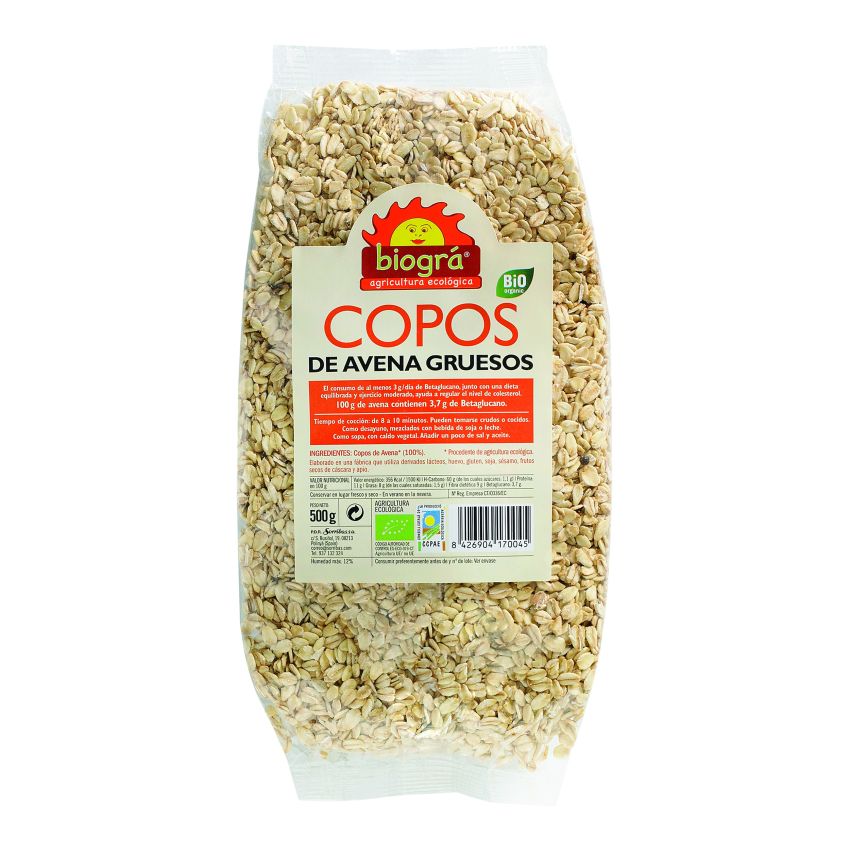 Biográ Copos De Avena Gruesos 500G Biogra Bio