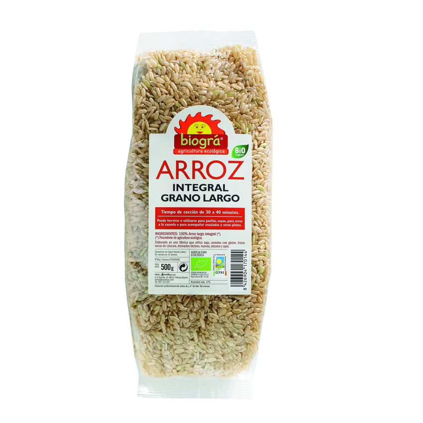 Biográ Arroz Integral Largo 500G Biogra Bio