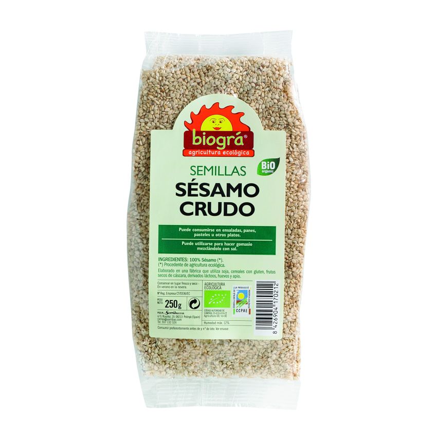 Biográ Sesamo Crudo 250G Biogra Bio