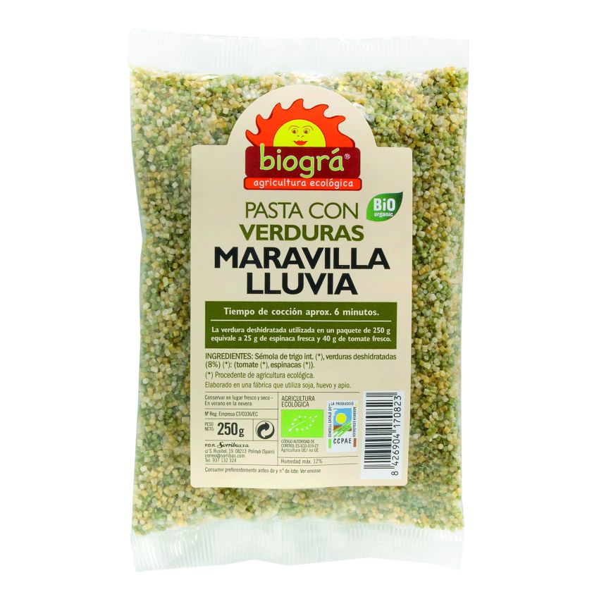 Biográ Maravilla - Lluvia Con Verduras Biogra Bio 250 Gra