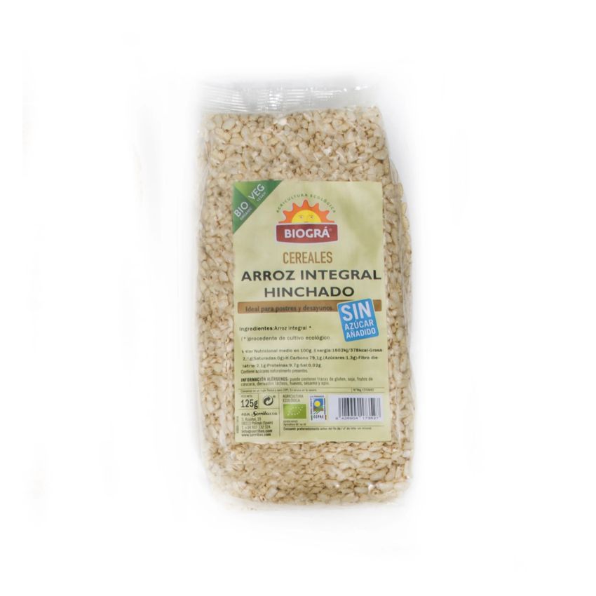 Biográ Arroz Integral Hinchado S-Azucar Y S-Miel 125G Bio