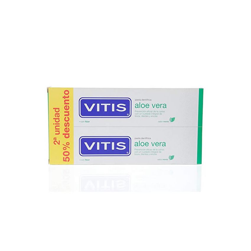 Vits Aloe Vera Dentifrice Goût Menthe 2X150Ml