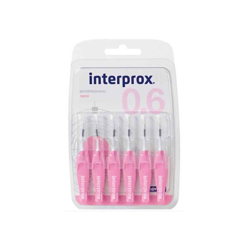 Interprox 0.6 Brosses Interproximales Nano 6 Unités