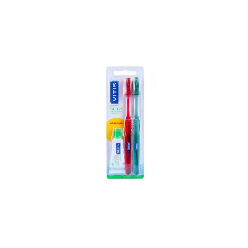 Vitis Duplo Brosse À Dents Souple + Pâte 15Ml