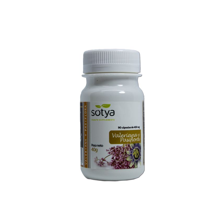 Sotya Valeriana Y Pasiflora 450 Mg Caps 90U