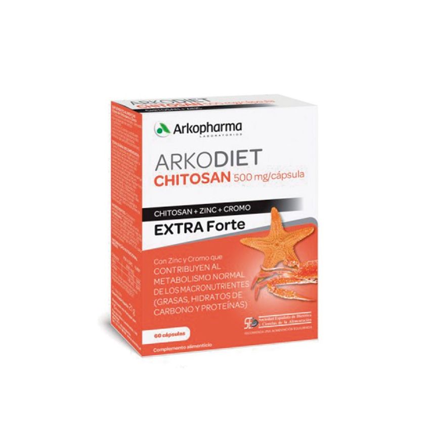Arkopharma Chitosan Extra Forte 500Mg 60 Capsules