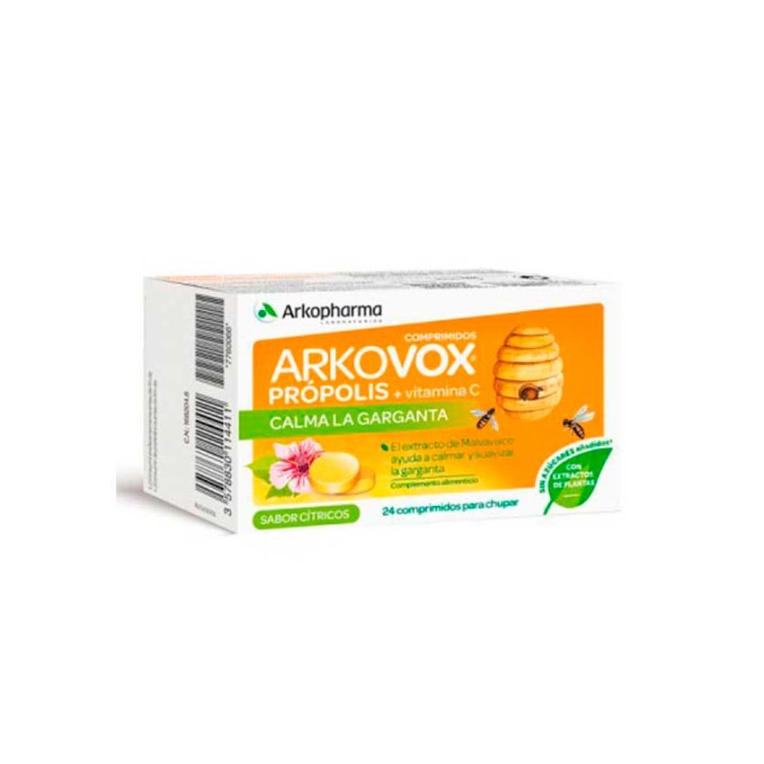 Arkopharma Arkovox Propolis+ Vitamine C 24 Comprimés Agrumes