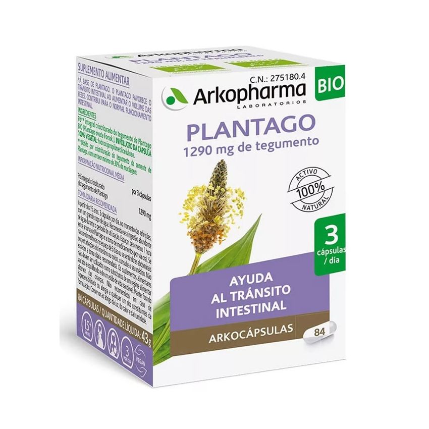 Arkopharma Plantago Arkocapsulas 84 Capsules