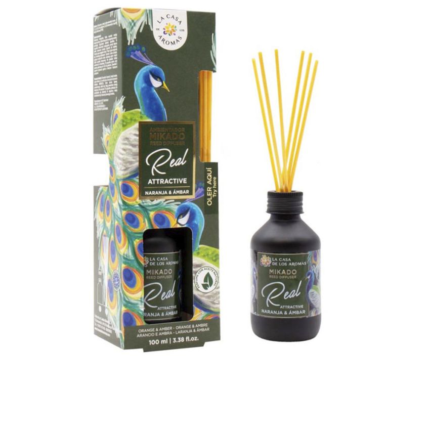 Ambientador Mikado Real Attractive #Naranja & Ámbar - 100 Ml