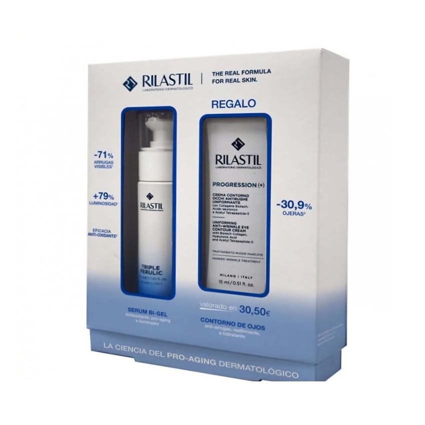 Coffret 2 Produits Rilastil Pro Aging Triple Férulique Routine 30Ml