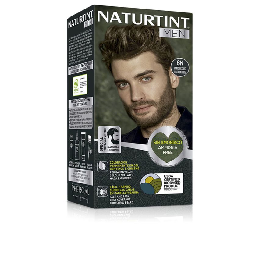 Teinture Sans Ammoniaque Naturtint Men - 6N Blond Foncé 1 Unité
