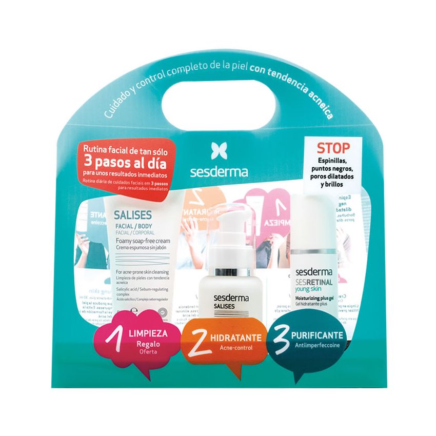 Sesderma Salises Anti-Acne Pack 3 Pièces
