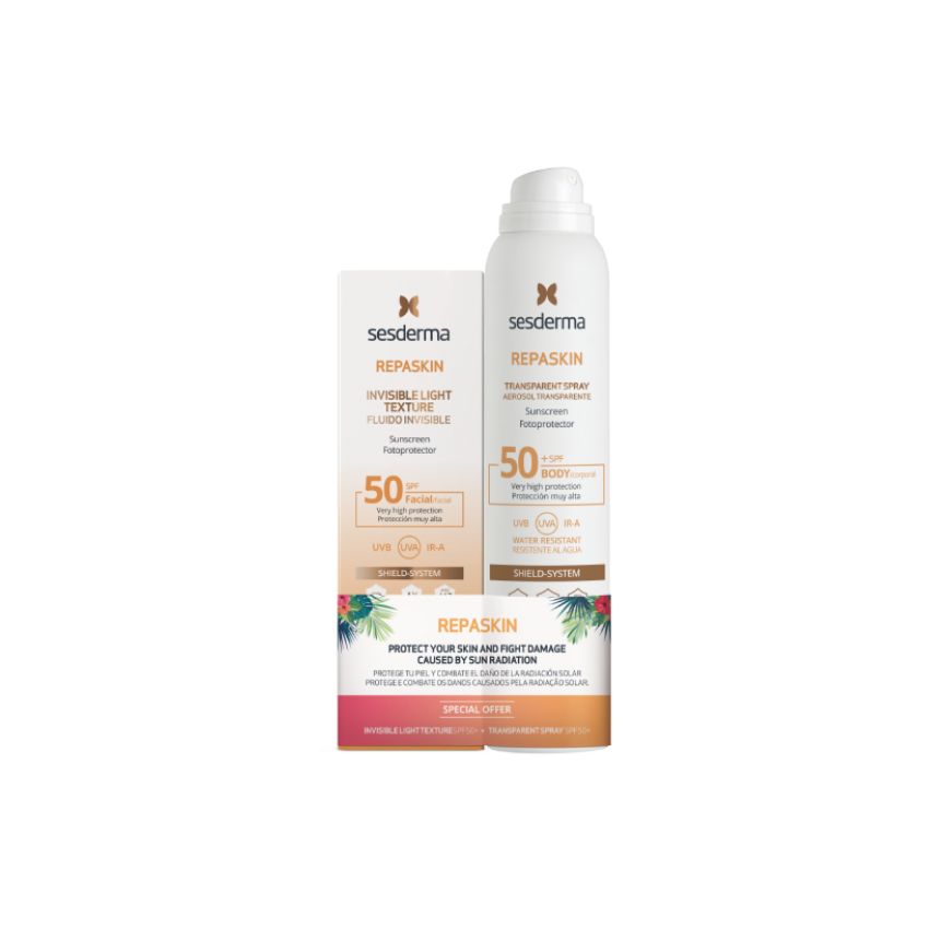 Sesderma Repaskin Invisible Fluid Spf 50+ 50Ml Set 2 Pieces