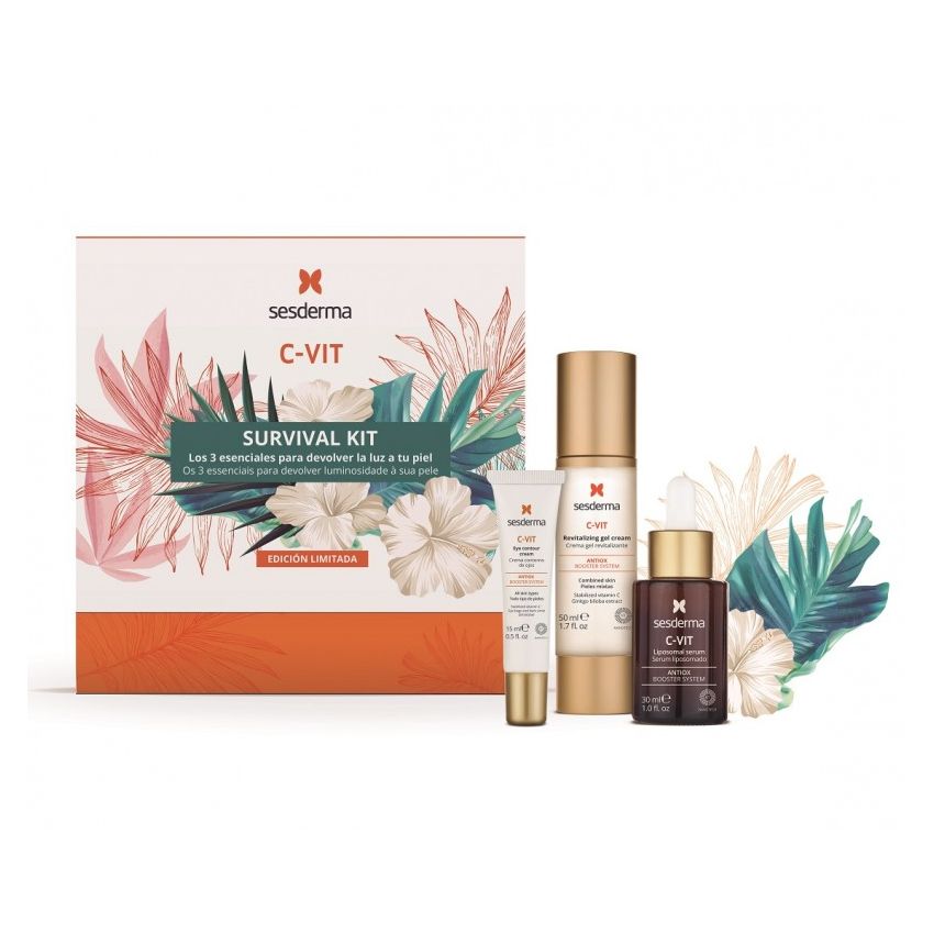 Sesderma C-Vit Serum 30Ml + Cream-Gel 50Ml + Eye Contour 15Ml Set 3 Pieces
