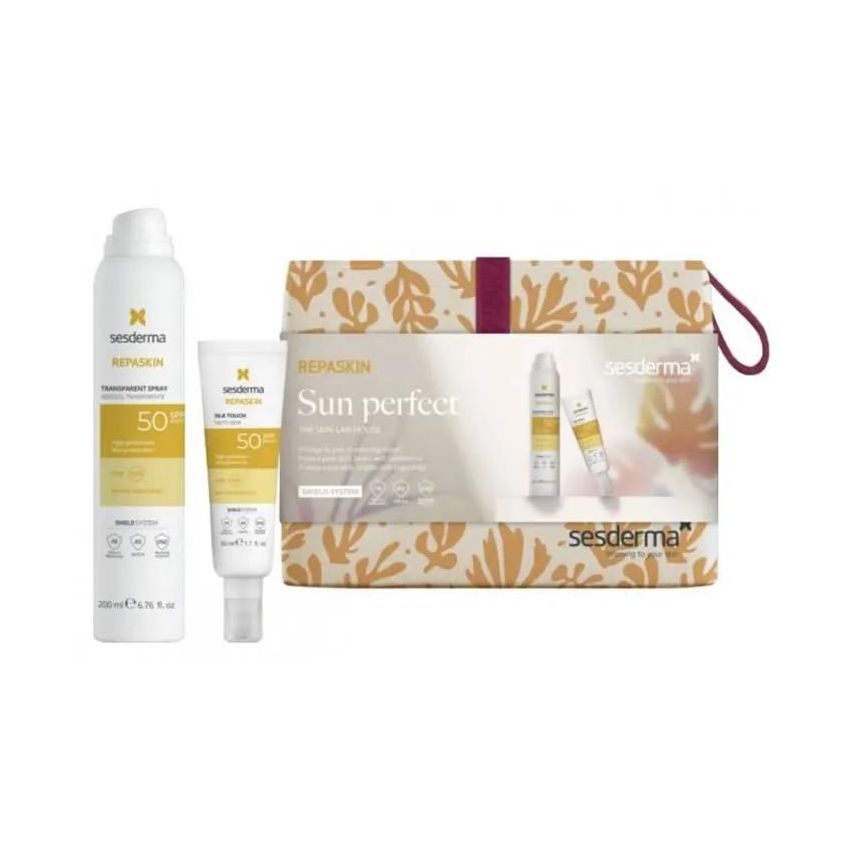 Sesderma Repaskin Toucher Soie Spf50 50 Ml + Repaskin Spray Transparent Spf50 200 Ml