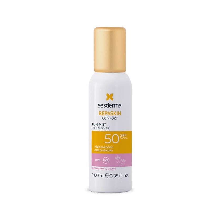 Sesderma Repaskin Confort Brume Solaire Spf50 Géranium 100Ml