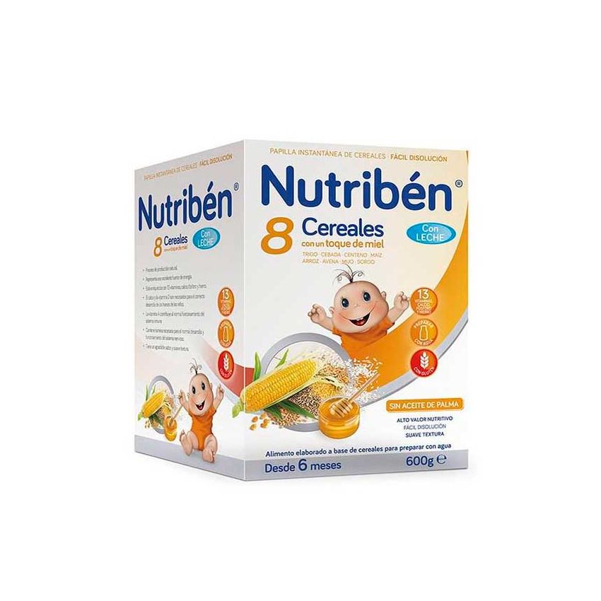 Nutribén 8 Céréales Au Miel Avec Du Lait 600G