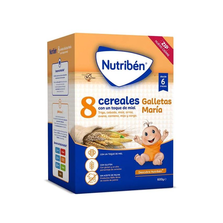 Nutriben 8 Céréales Biscuits Au Miel 600G