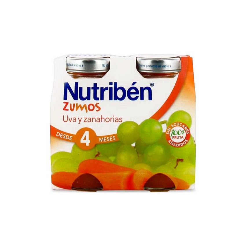 Nutribén Jus De Raisin Et De Carotte 2X130Ml