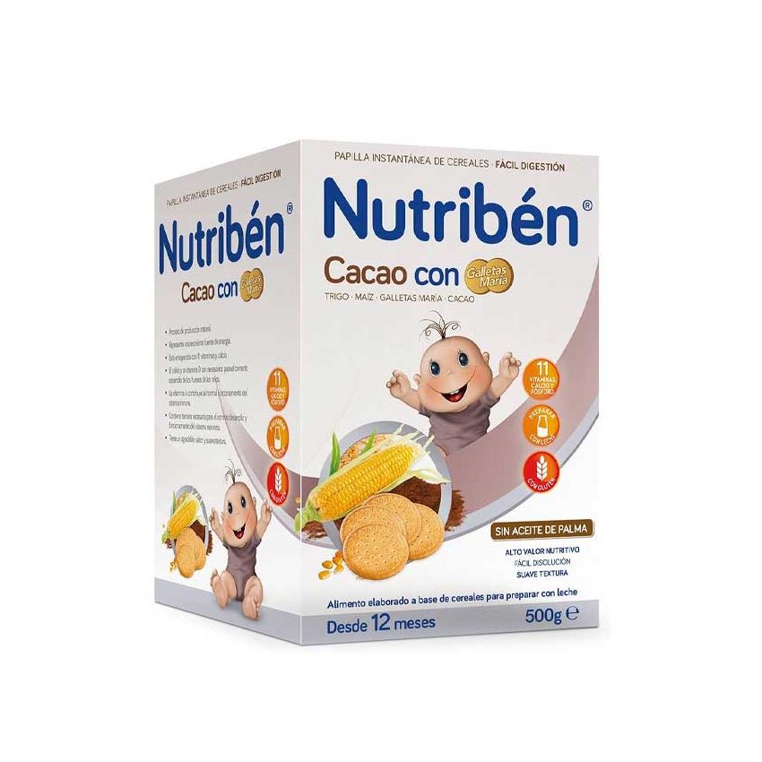 Nutribén Cacao Aux Biscuits Maria 500G