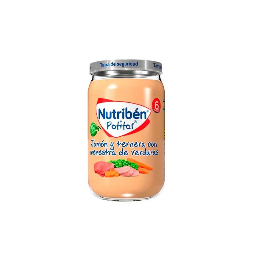 Nutribén Potito Jambon, Boeuf Et Légumes 235G