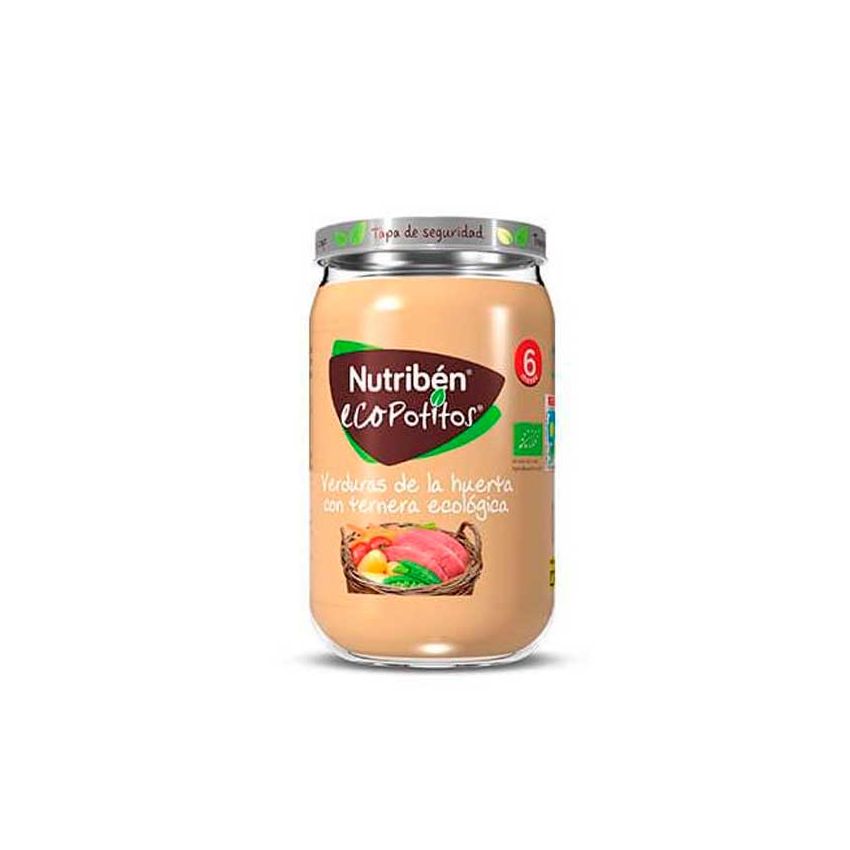 Nutribén Ecopot Légumes Du Jardin Avec Viande De Bœuf Biologique 235G